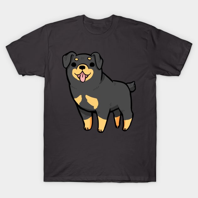 Cute Rottweiler T-Shirt by Dragon_doggo